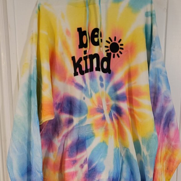 3XL NWOT Be Kind Tie Dye Hoodie - Picture 2 of 3